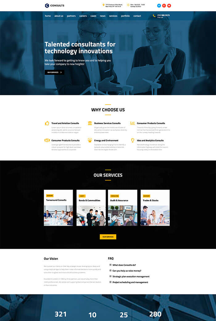 Free Consulting Elementor Template Kit