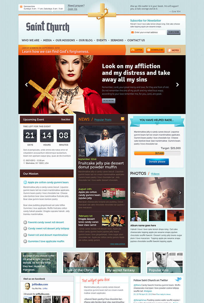 Saint Church – Free Church WordPress Theme