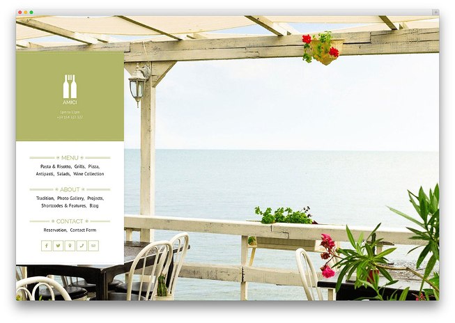 Amici Restaurant WordPress Theme