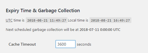 Cache Timeout WP Super Cache