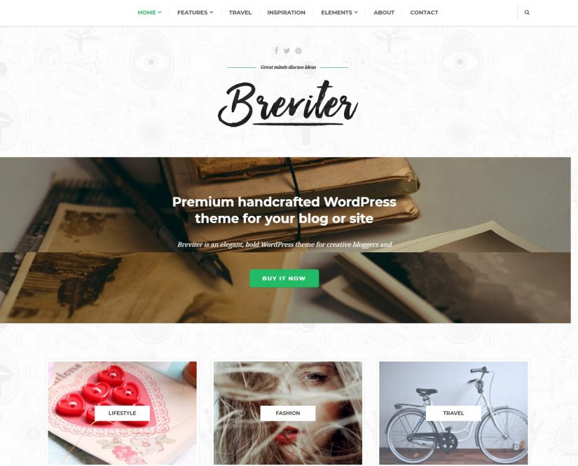 Breviter WordPress 2018 Blog Theme