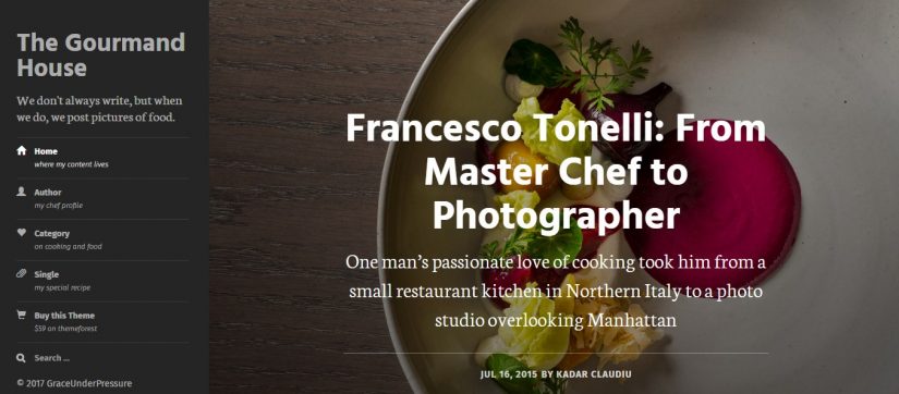 GraceUnderPressure Blog 2018 WordPress Theme