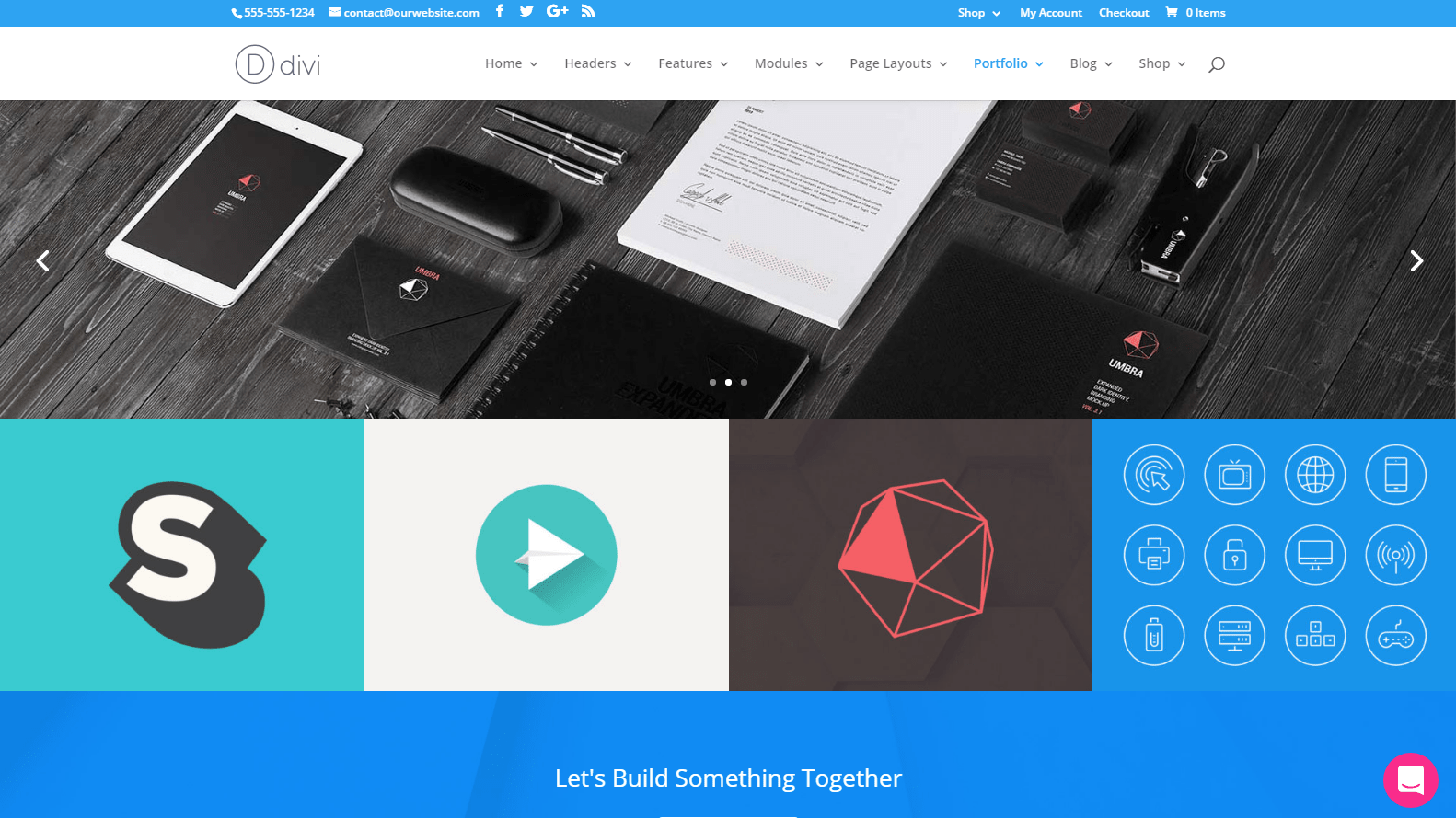Divi Portfolio WordPress Theme
