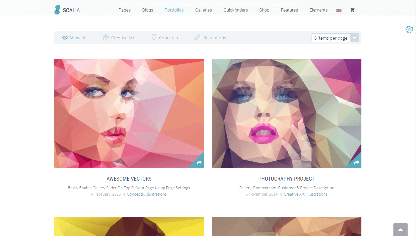 Scalia Portfolio WordPress Theme