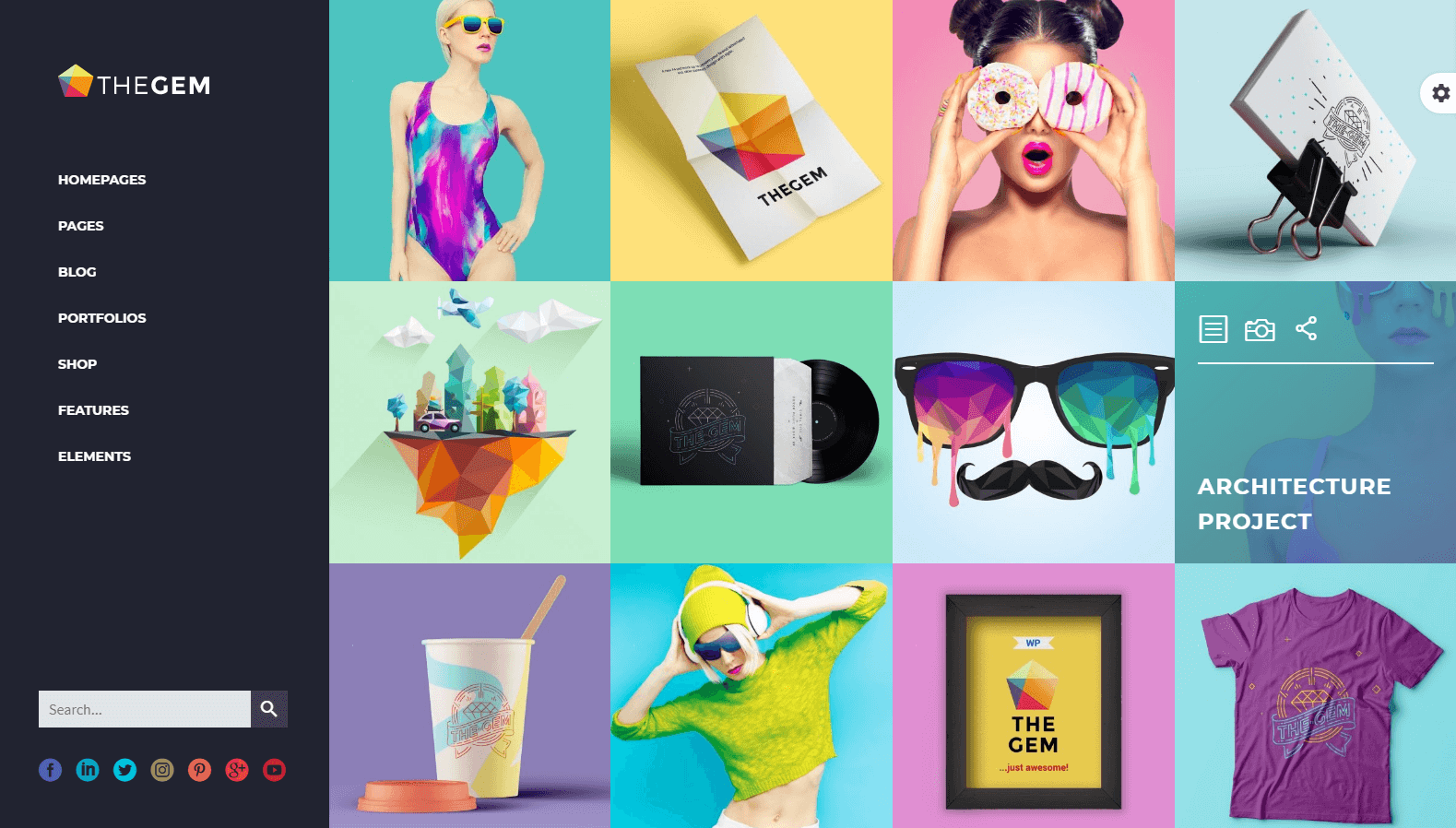 The Gem Portfolio WordPress Theme