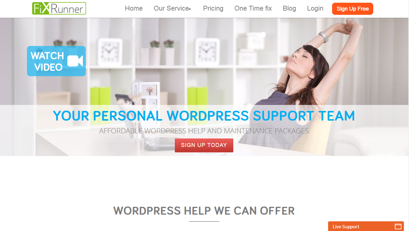 Fix Runner WordPress Support Srevice