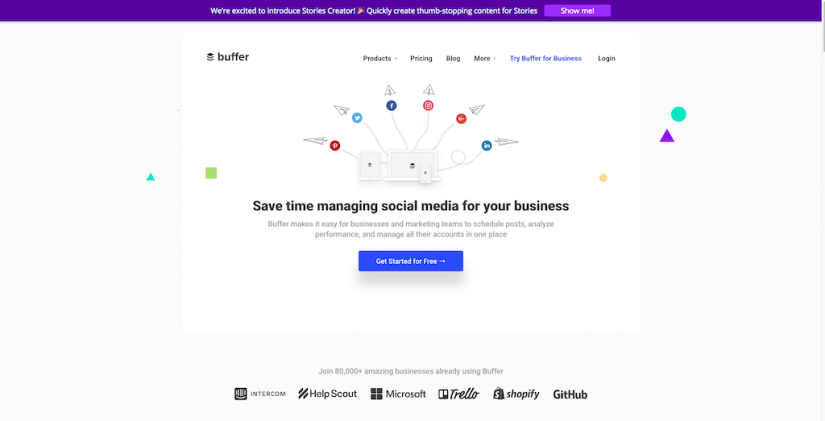 Social Media Management Platform Buffer