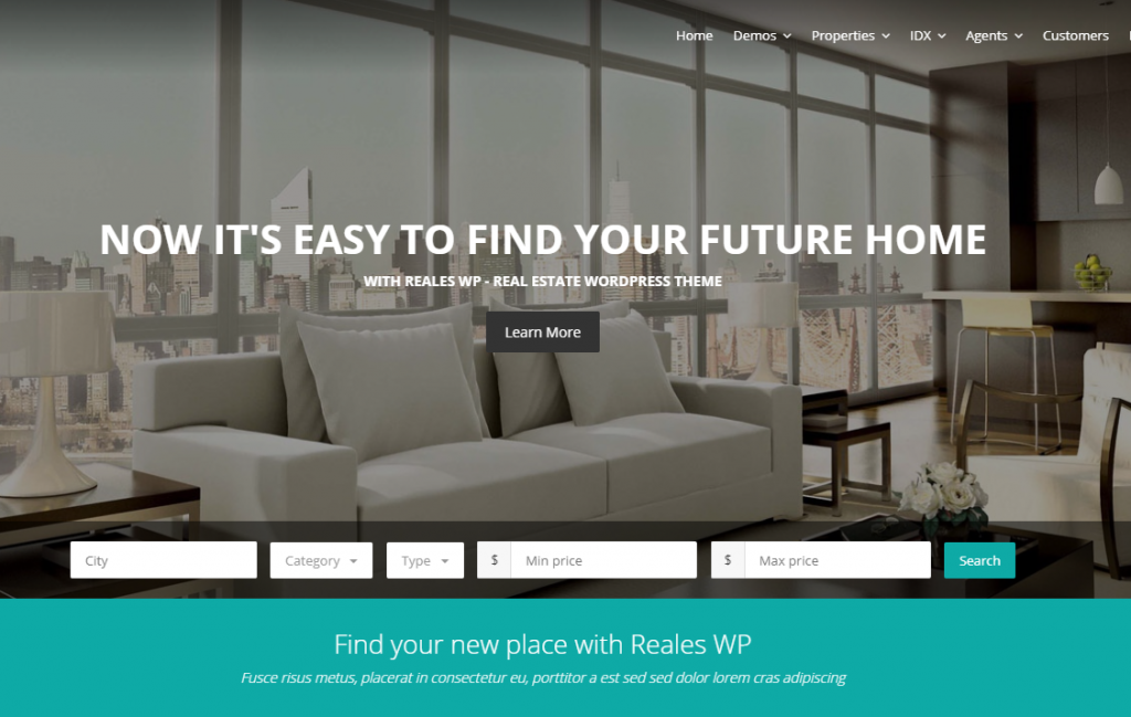 responsive real estate theme
