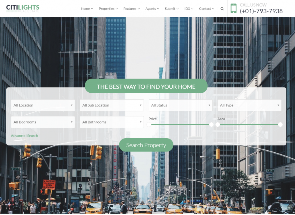 responsive real estate wordpress theme
